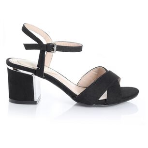Sandalia Mujer Via Uno 22732609 Negro