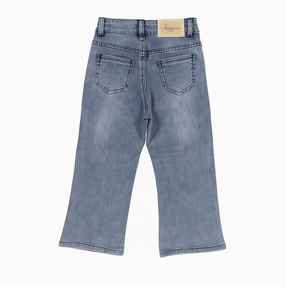 Pantalon Jean Ni&ntilde;a Con Corazones Brillantes Y Estilo Moderno image number 2.0