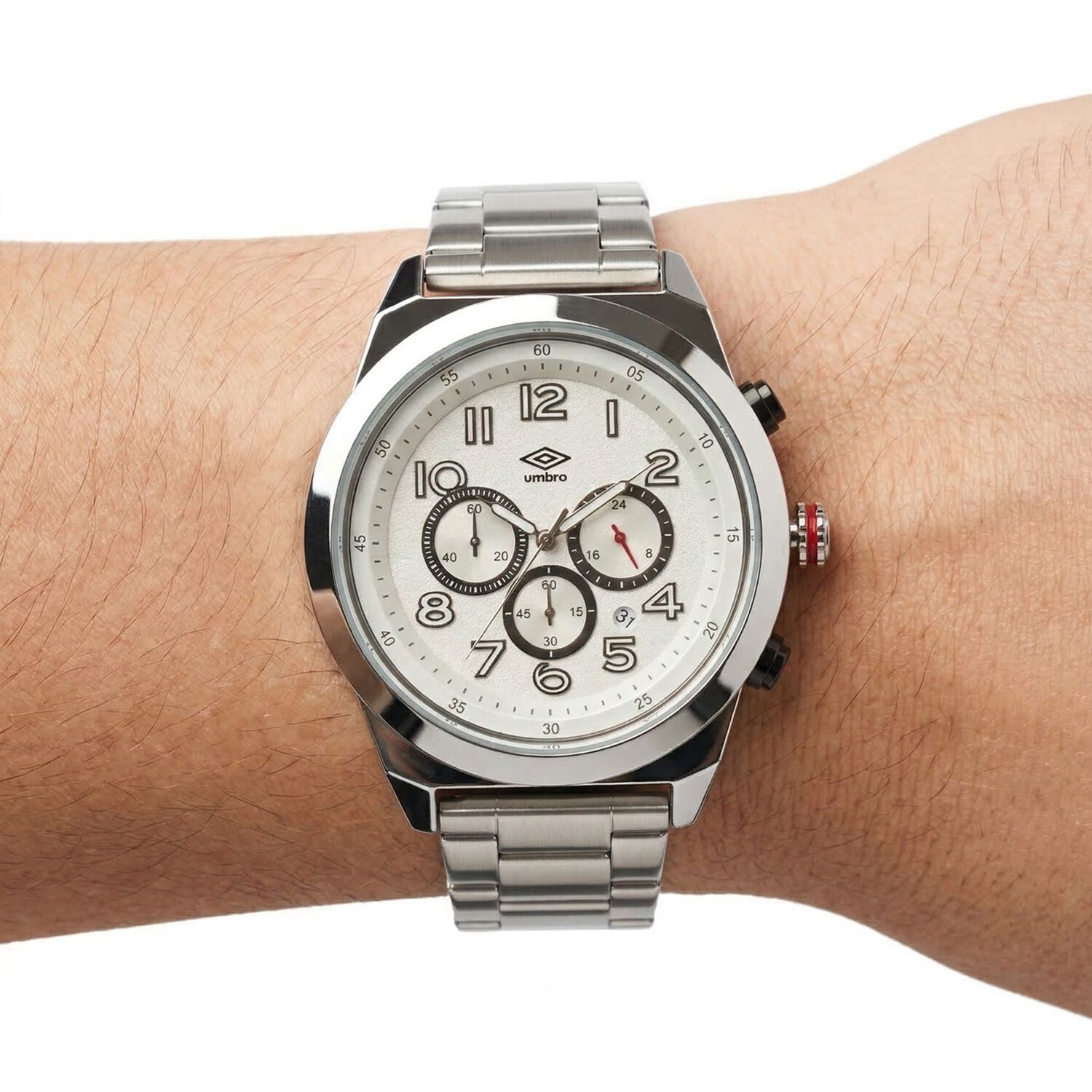 Reloj An&aacute;logo Hombre Umbro Plus Plateado Umbp-1500-123 image number 3.0