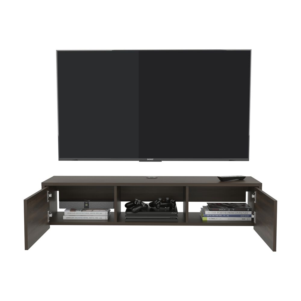 Mueble Para Tv 65" Fm 26,8x125,1x29,7 Cm Caf&eacute; Claro image number 2.0