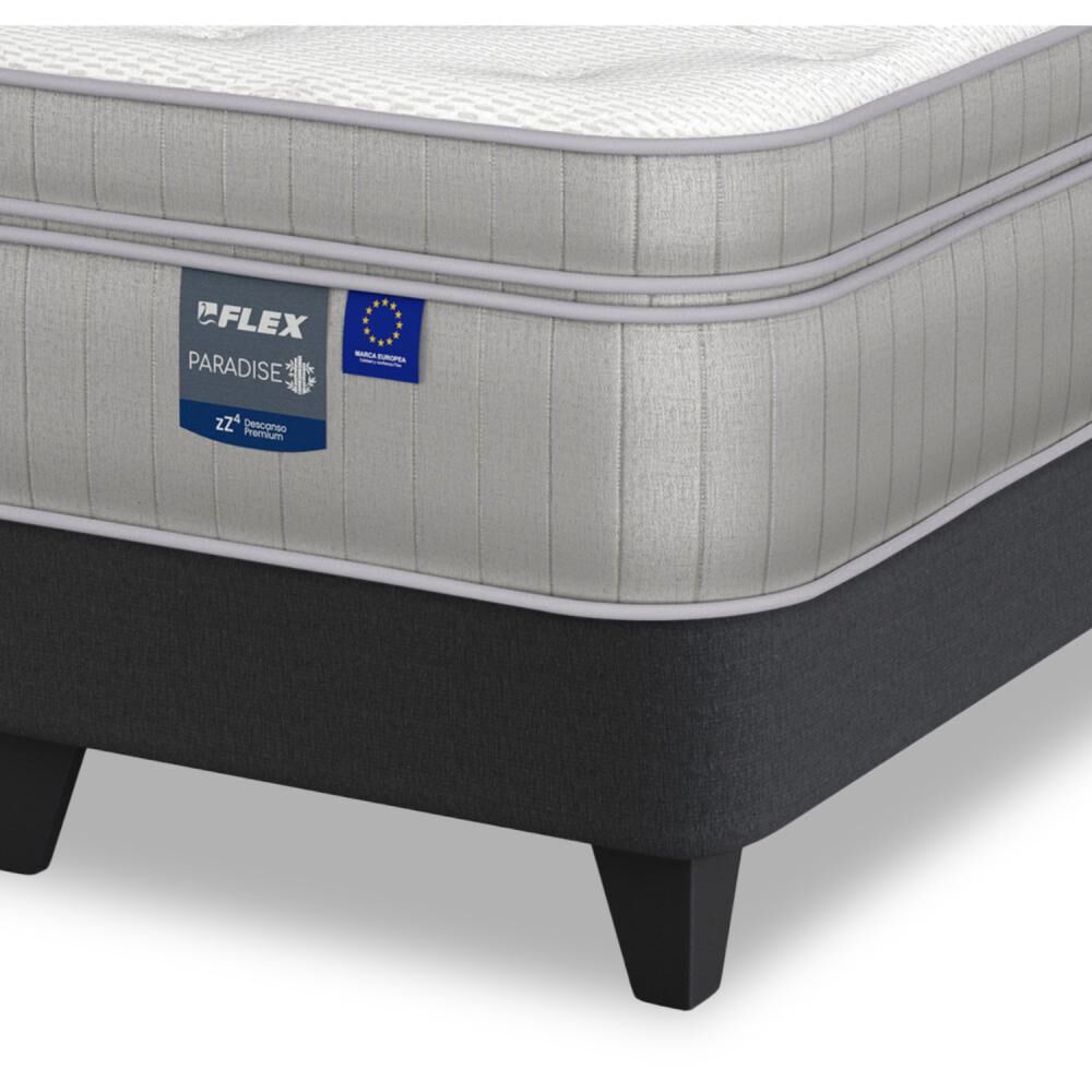 Cama Europea Flex Paradise / 2 Plazas / Base Dividida + Respaldo image number 2.0