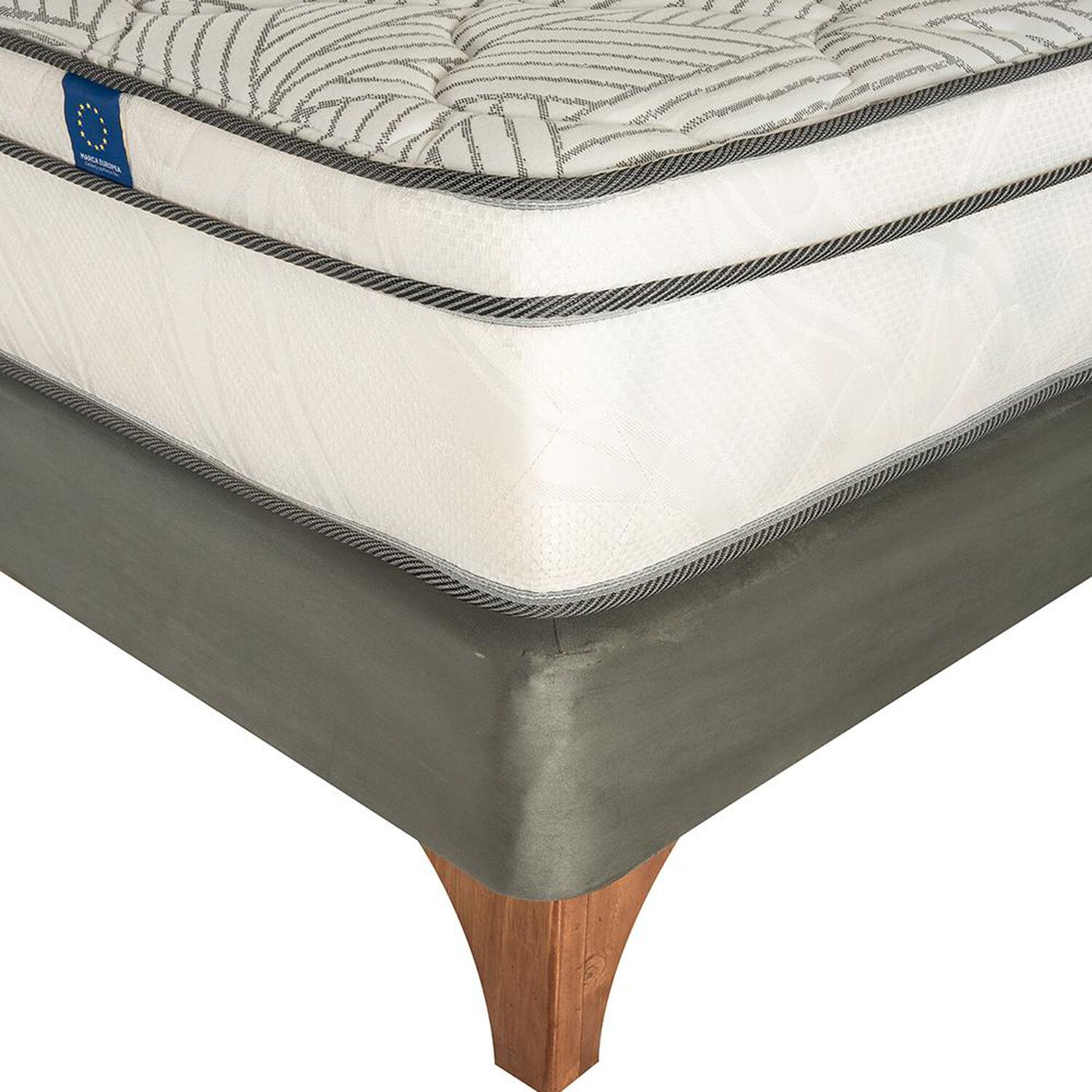 Cama Europea Flex Valencia / 1.5 Plazas / Base Normal + Set De Maderas image number 3.0