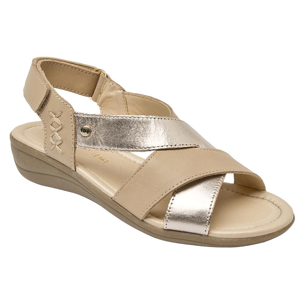 Sandalia Mujer Bruno Rossi Brm0154 Beige image number 1.0