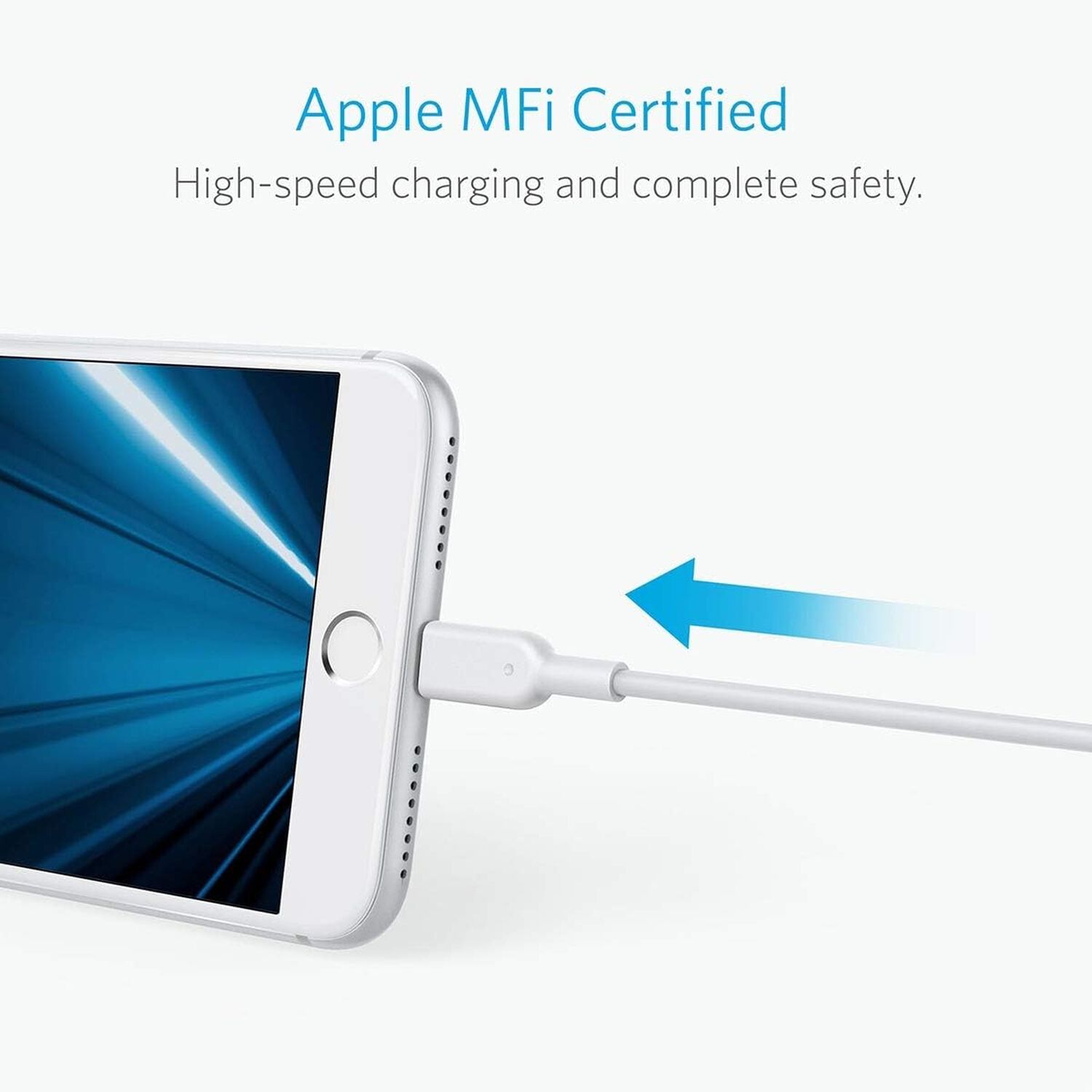 Anker Cable Lightning (paquete De 3) Para Iphone Compatible Con Iphone Se 11, 11 Pro 11 Pro Max Xs Max Xr X 8, 7, 6s, 6, 5, Ipad Y M&aacute;s image number 1.0