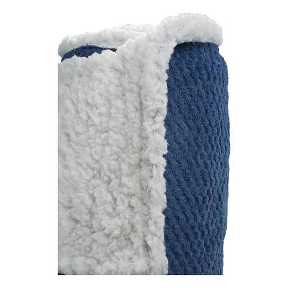 Frazada Andes Chiporro Panal Azul 2 Plaza image number 3.0