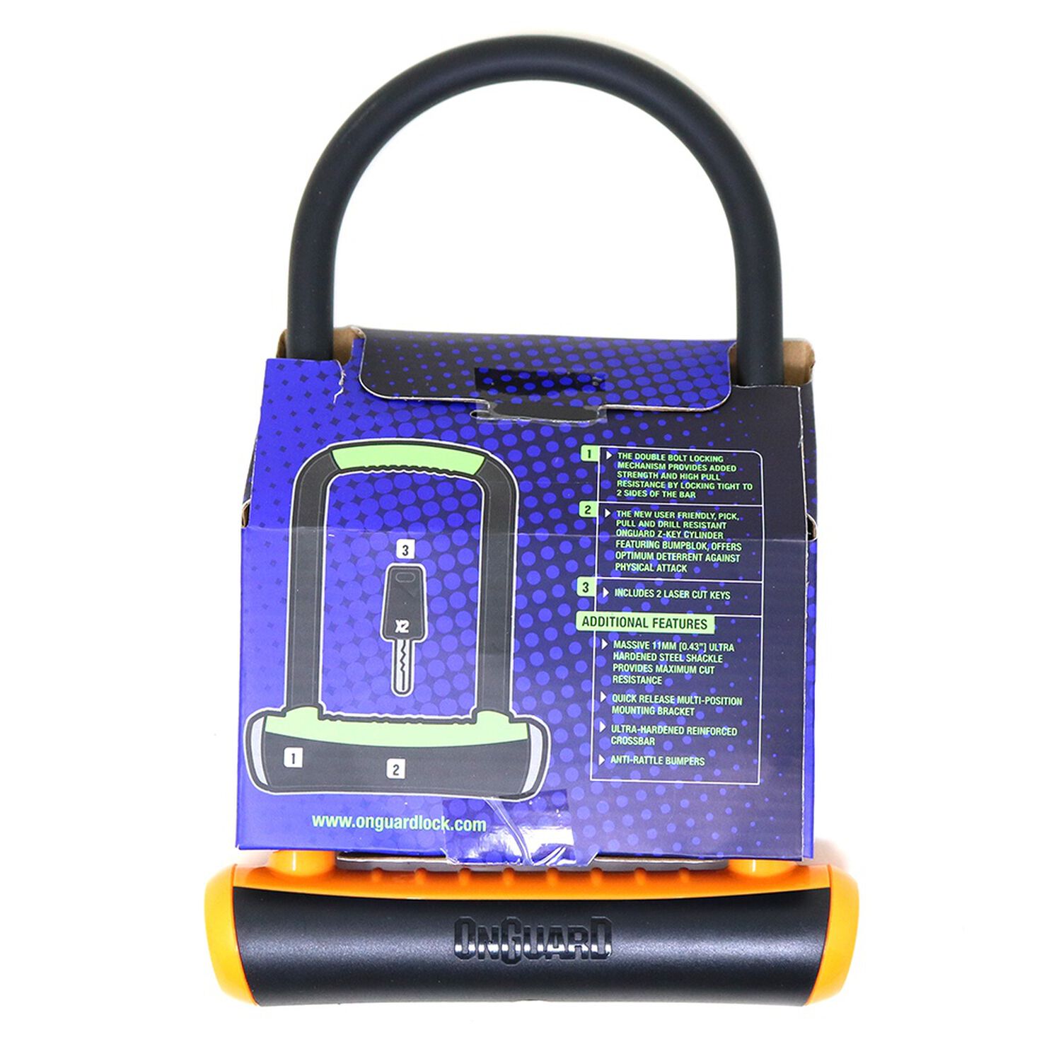 Candado Onguard Llave U-lock Ns 115x230mm image number 2.0