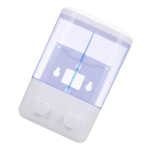 Dispensador Jab&oacute;n Ba&ntilde;o Doble Blanco