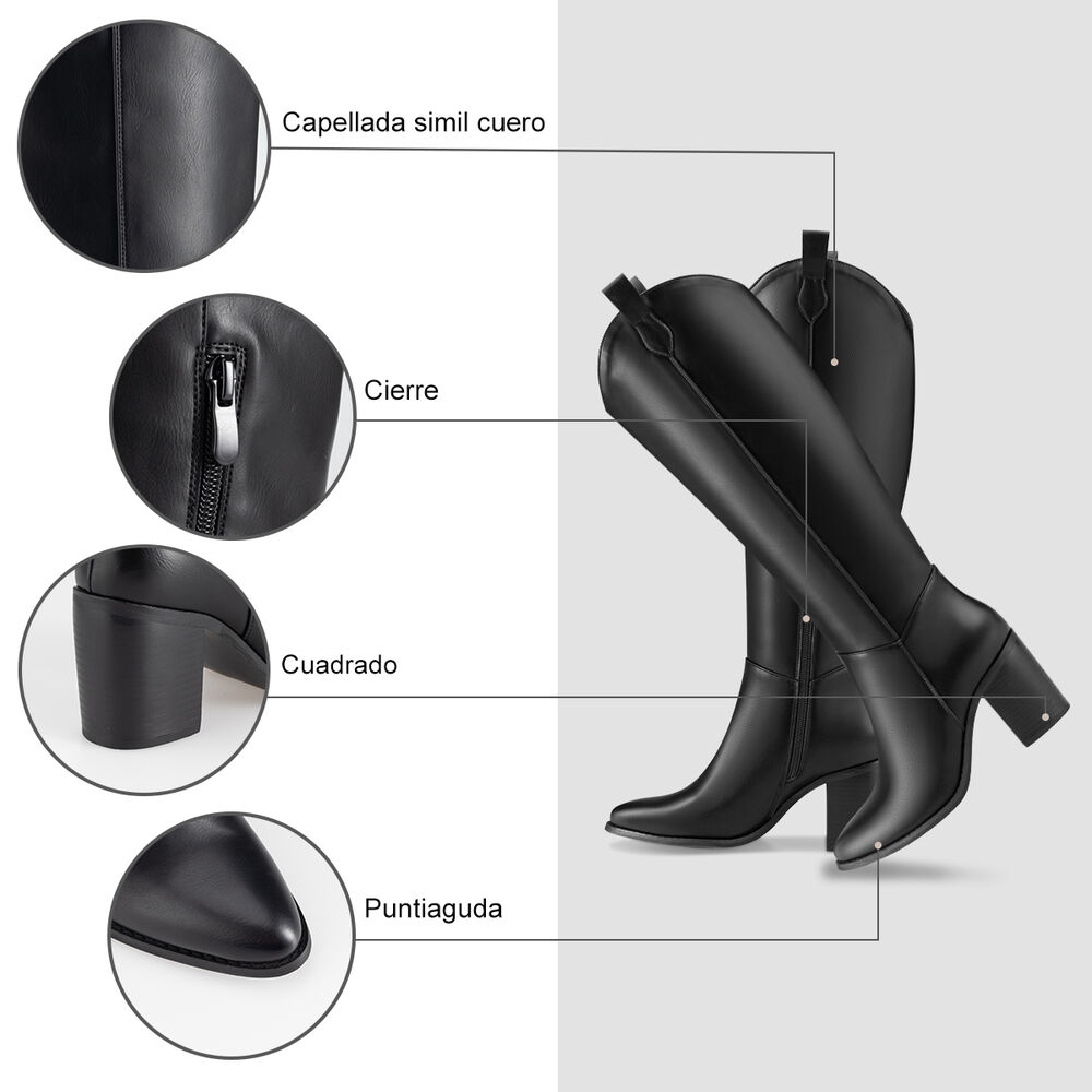 Bota Mujer Ainara Negro Weide image number 6.0