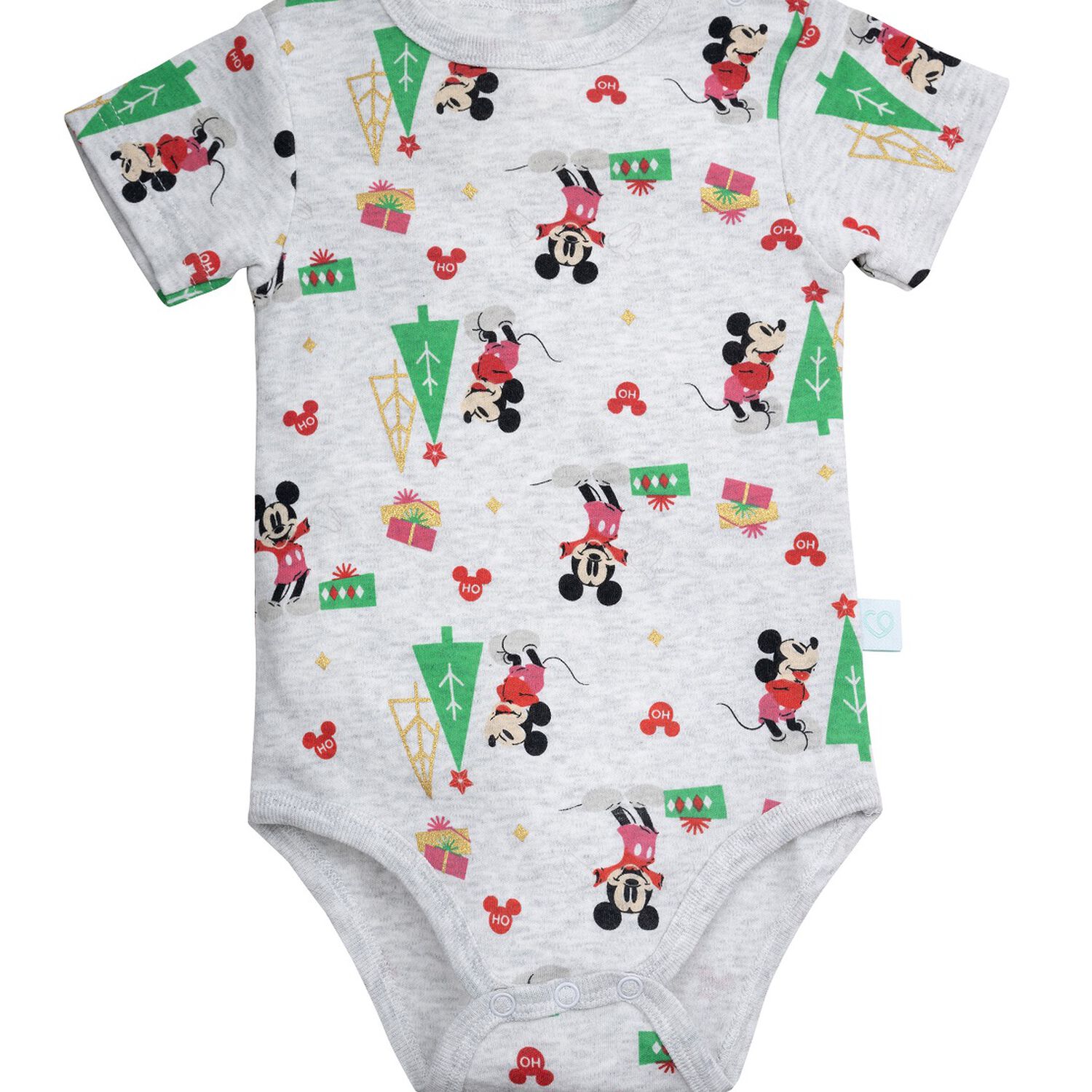 Set 4 Piezas Navidad Gris Mickey Ni&ntilde;o 12-18 Meses image number 1.0