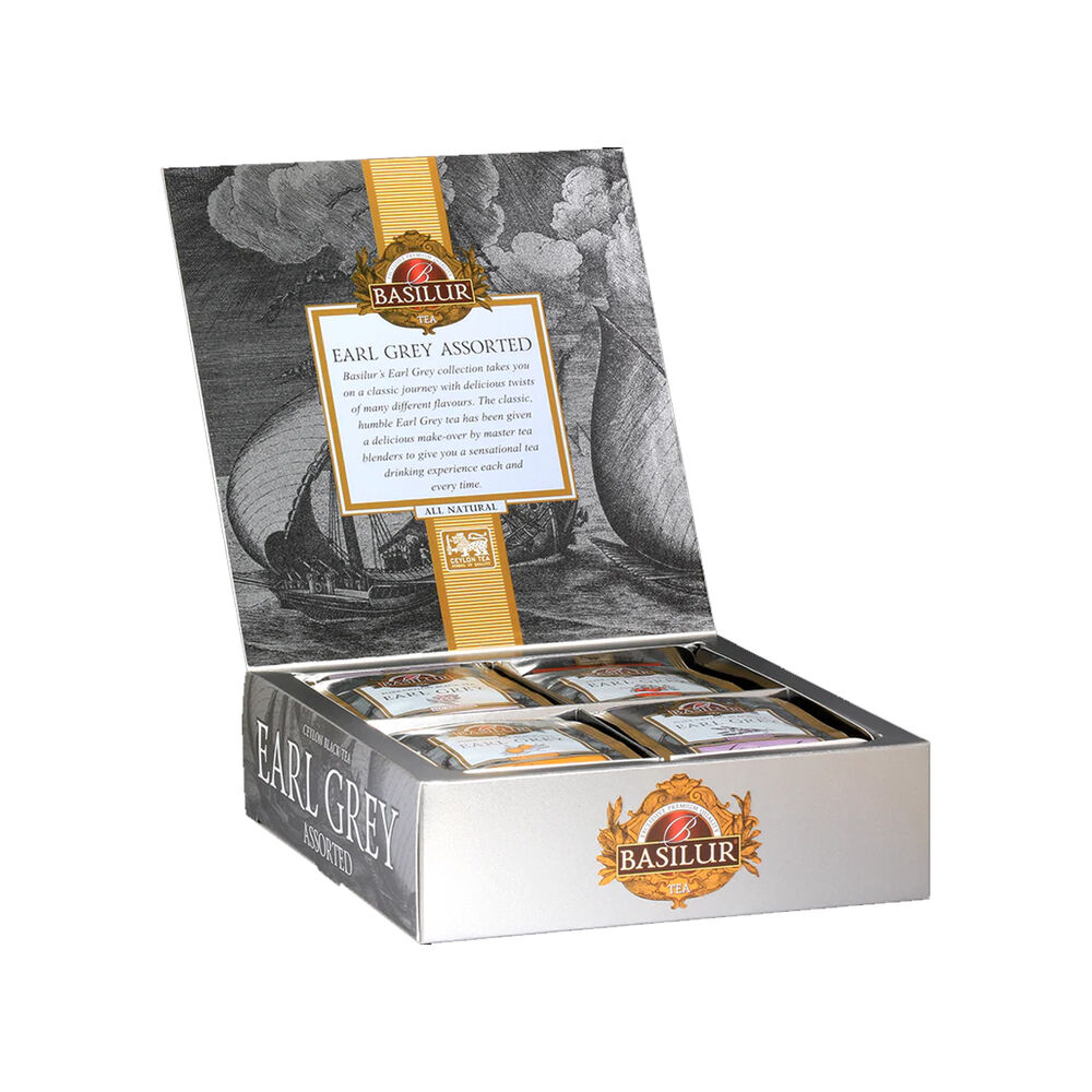 Te Negro Frutal Basilur Earl Grey Assorted Caja 40 Bolsas image number 1.0