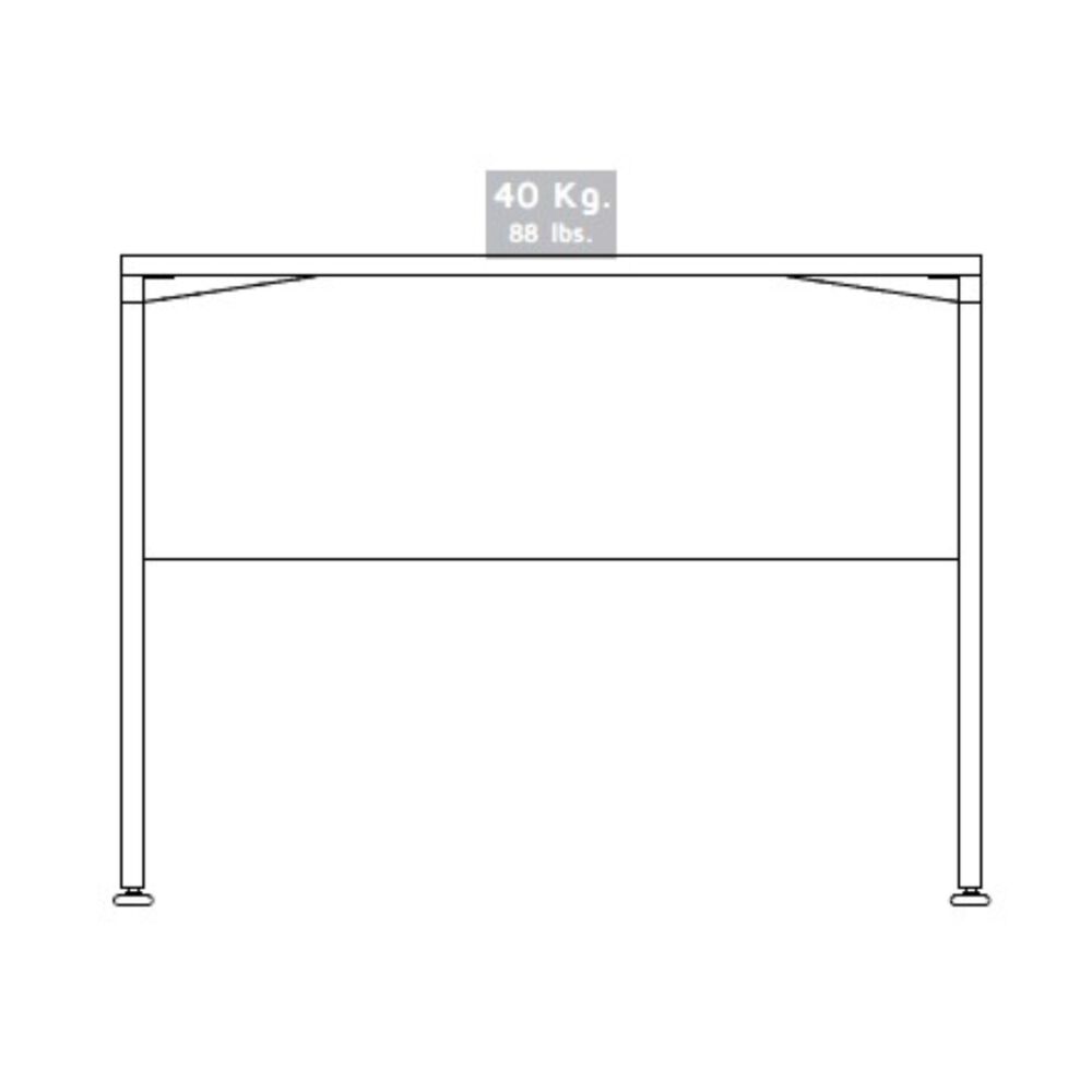 Escritorio 75x100x60 Cm Fm-007n Negro Y Caf&eacute; Oscuro image number 8.0
