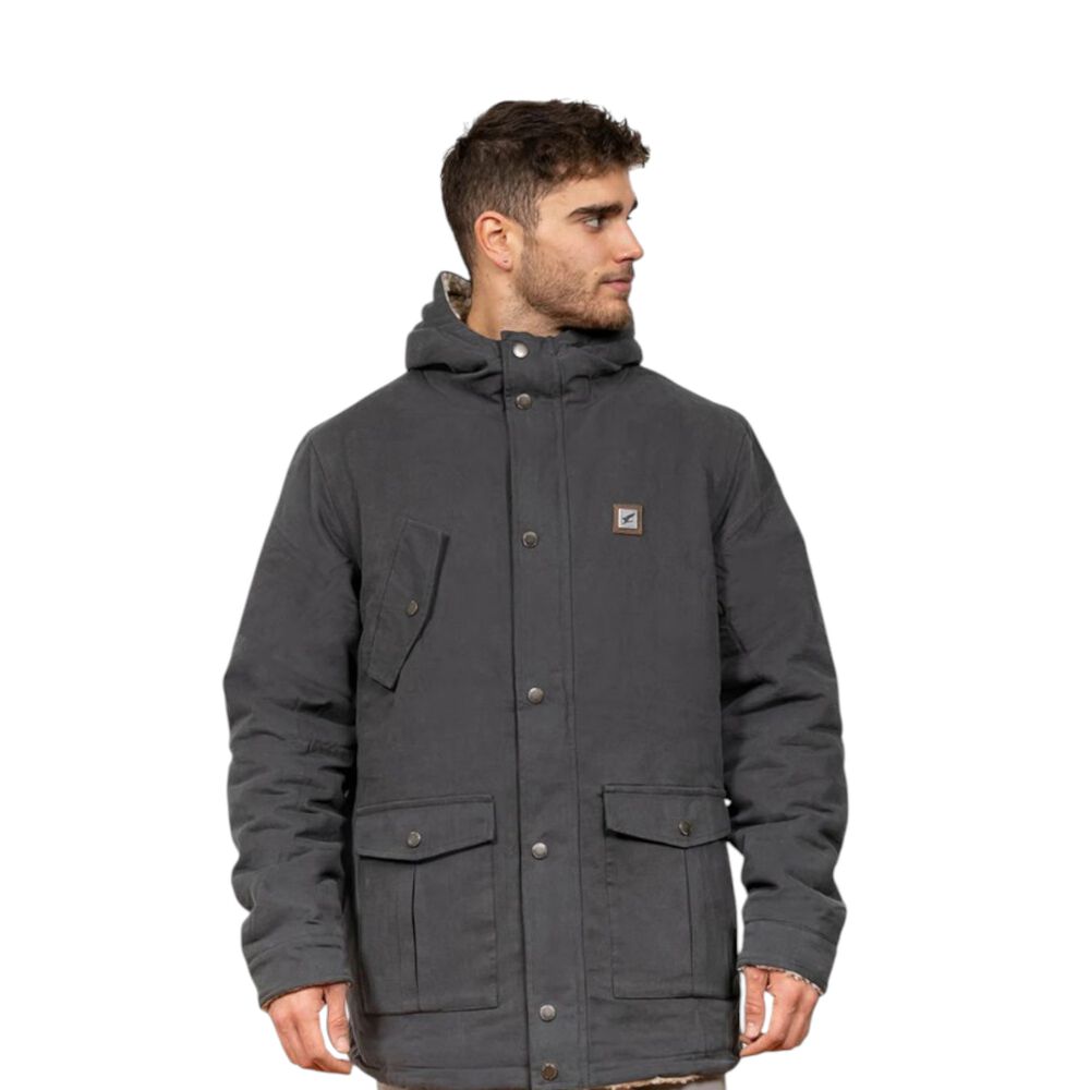 Chaqueta Canvas Reversible Woodstone Gris Hombre Falcone image number 0.0