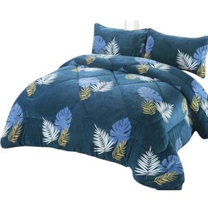 Cobertor De Invierno Plush Con Chiporro 2 Plazas + 2 Fundas De Almohada Ccp-21