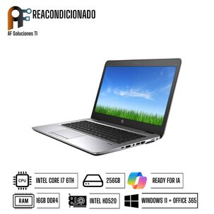Notebook Hp 840 G3 (i7 - 16gb - 256gb)(windows11 - Office365) Reacondicionado A.