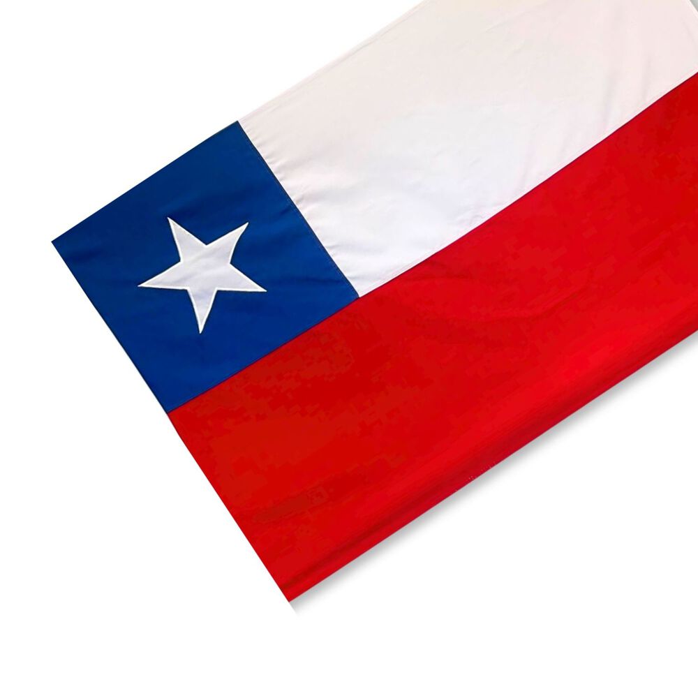 Bandera De Chile 90x145cm De Tela Fiestas Patrias image number 3.0