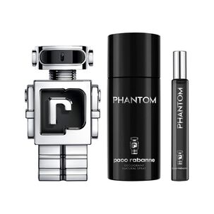 Set De Perfumería Hombre Phantom Paco Rabanne / 100 Ml / Edt + Desodorante 150 Ml + Megaspritzer 10 Ml