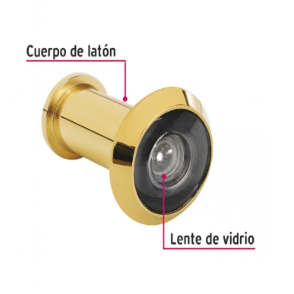 Mirilla De Seguridad Hermex. 10 Años De Garantia image number 2.0