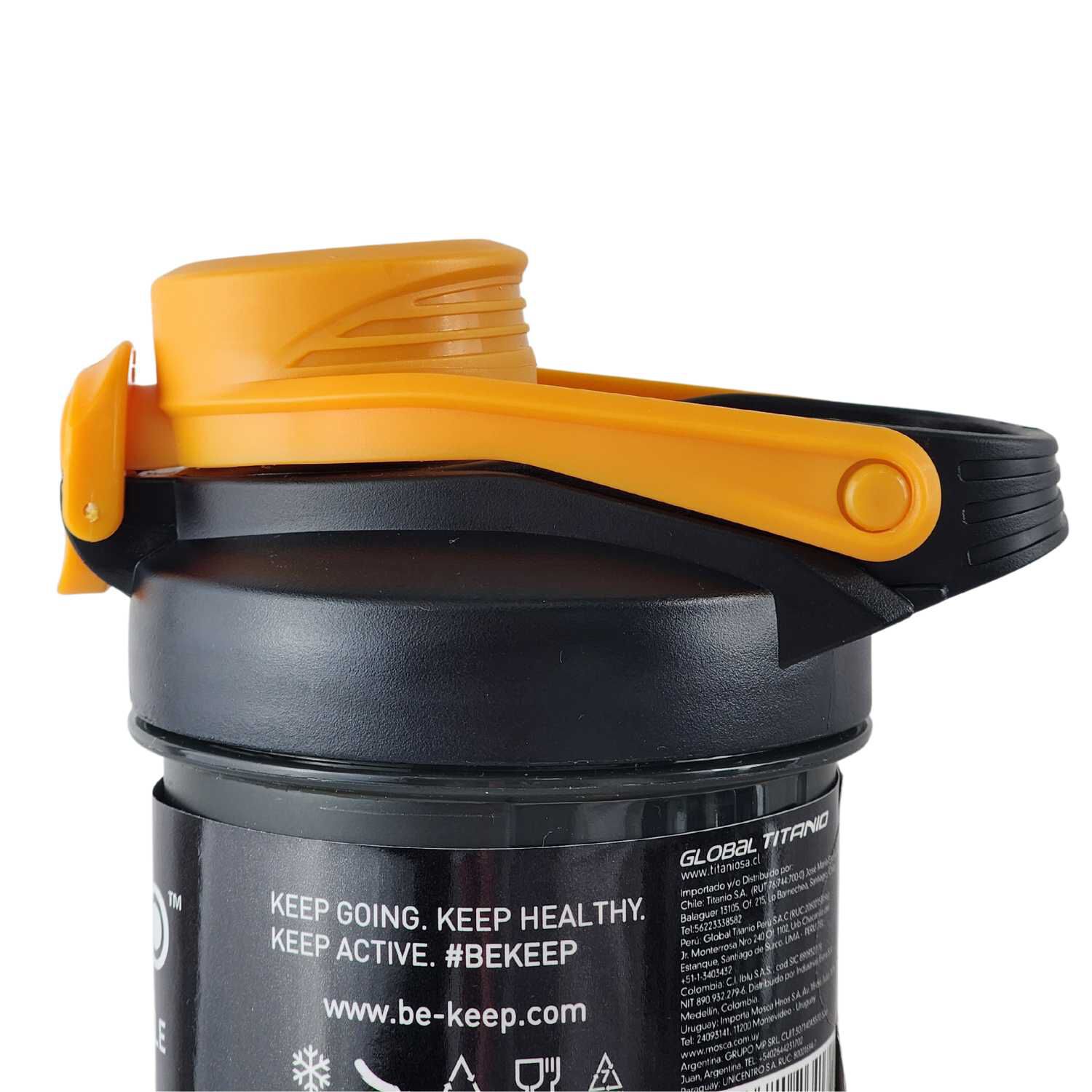 Botella Shaker Keep 700ml Sport Outdoor Gimnasio Naranja image number 2.0