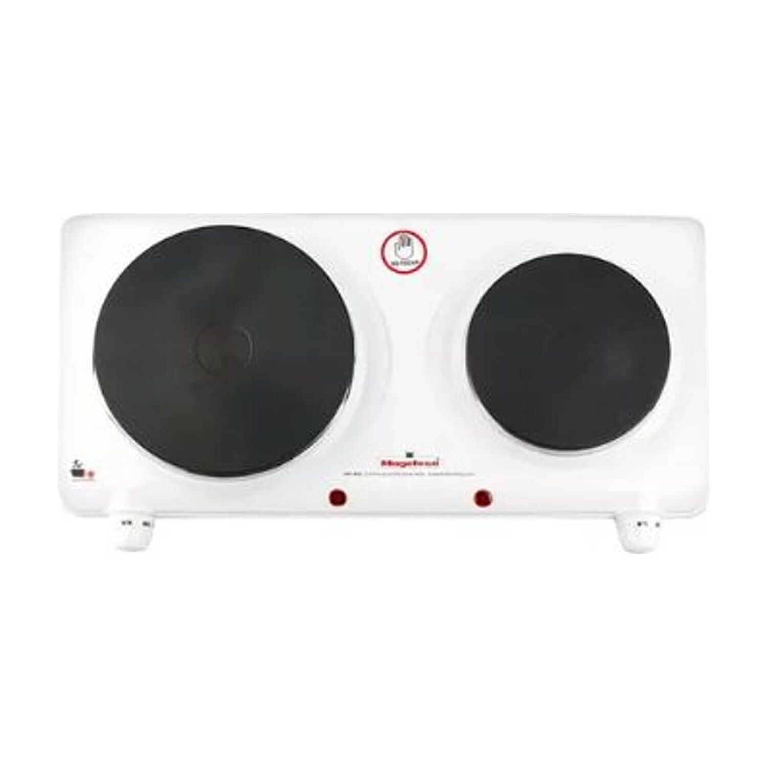 Encimera Con Alimentaci&oacute;n El&eacute;ctrica - Magefesa Dinamic Duo Mgf 220v Color Blanco - 2 Hornallas image number 0.0