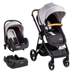 Coche Cuna Travel System Bebesit Cosmos Gris
