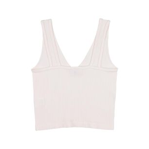 Polera Crop Escote Profundo Sin Mangas Cuello V Mujer Ocean Pacific