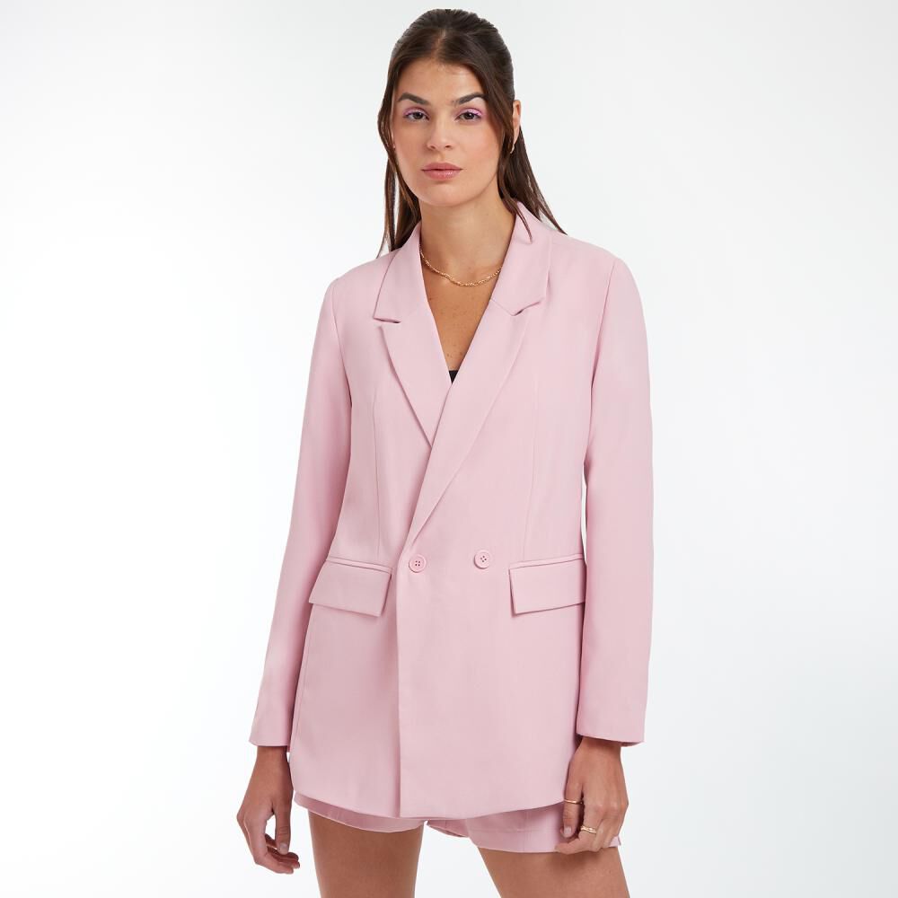 Blazer Cruzado Con Bolsillo Tapeta Cuello Solapa Mujer Freedom image number 0.0