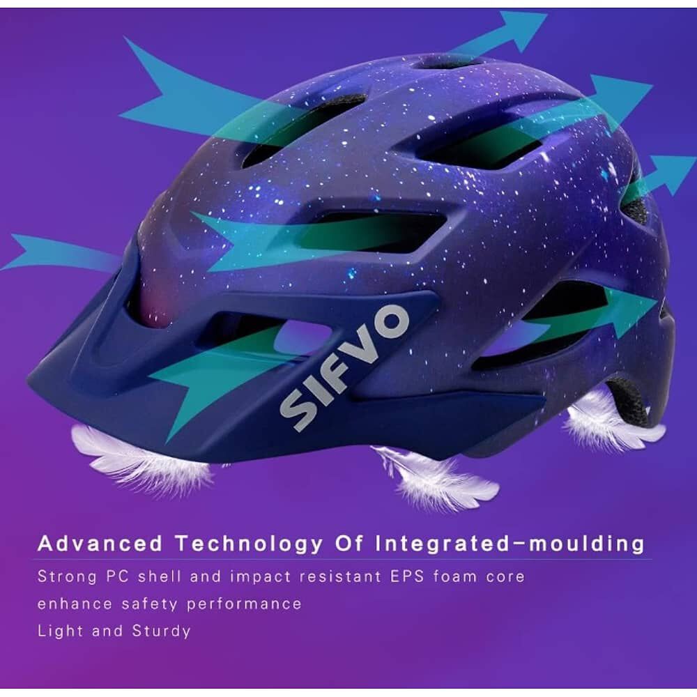 Casco Bicicleta Ni&ntilde;os Sifvo Azul image number 2.0