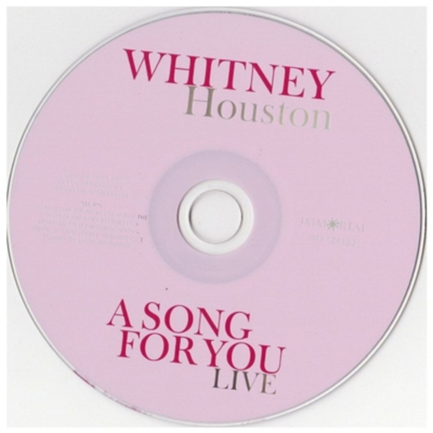 Whitney Houston - A Song For You Live | Cd image number 2.0