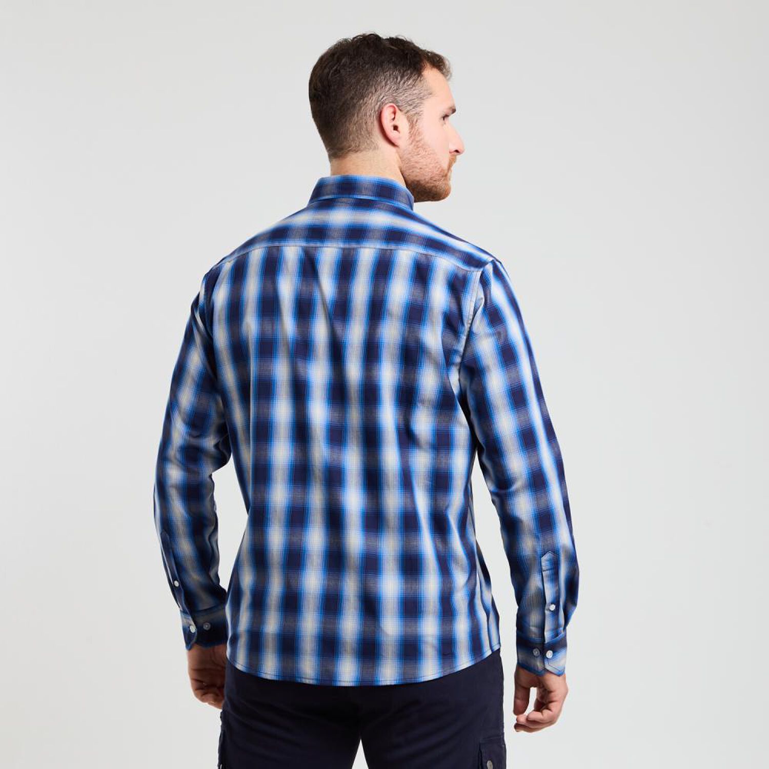 Camisa Cuadrille Regular Manga Larga Hombre Peroe image number 3.0