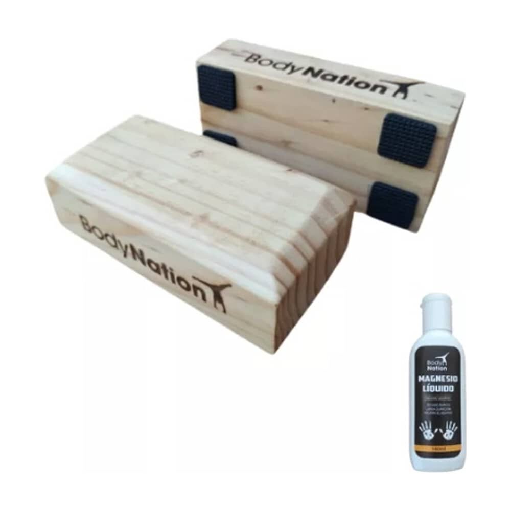 Bloques Para Handstand + Magnesio L&iacute;quido 140 Ml Calistenia image number 1.0