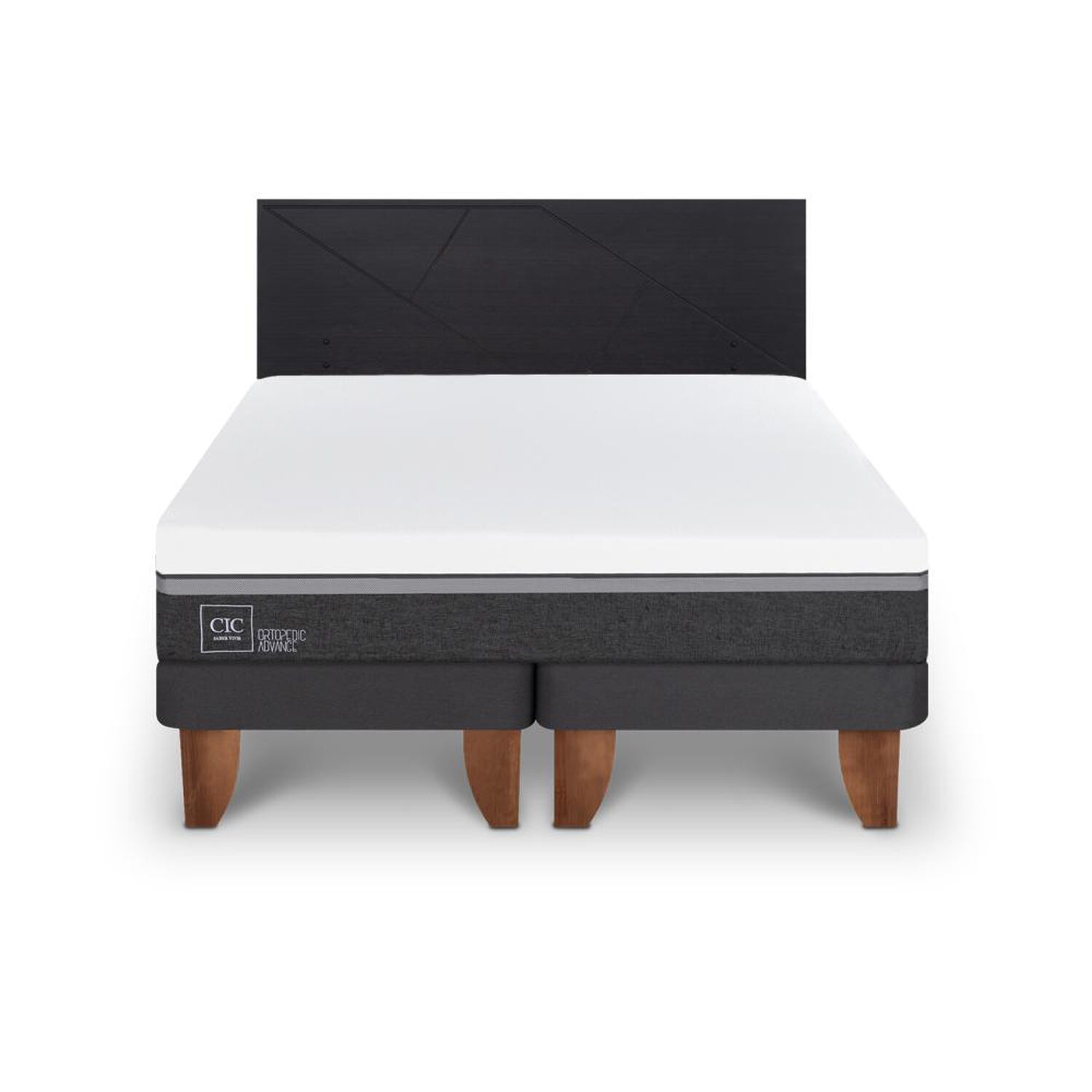 Cama Europea Cic Ortopedic Advance / King / Base Dividida + Respaldo image number 0.0