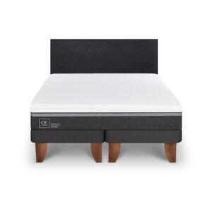 Cama Europea Cic Ortopedic Advance / King / Base Dividida + Respaldo