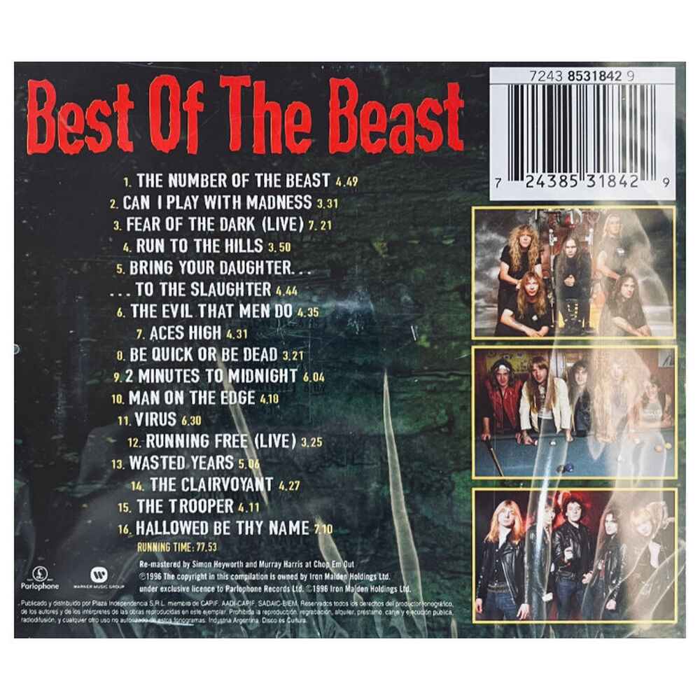 Iron Maiden - Best Of The Beast | Cd image number 1.0