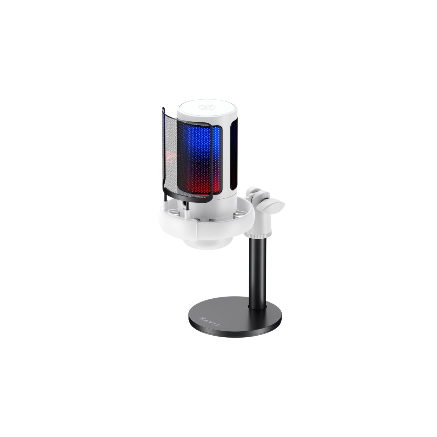 Micr&oacute;fono Streaming Rgb Gk50w Blanco Havit image number 2.0