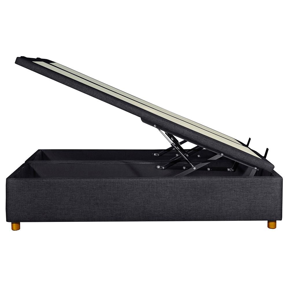 Base Cama Mons Ba&uacute;l 190 Bd Negro / 2 Plazas / Base Dividida image number 4.0