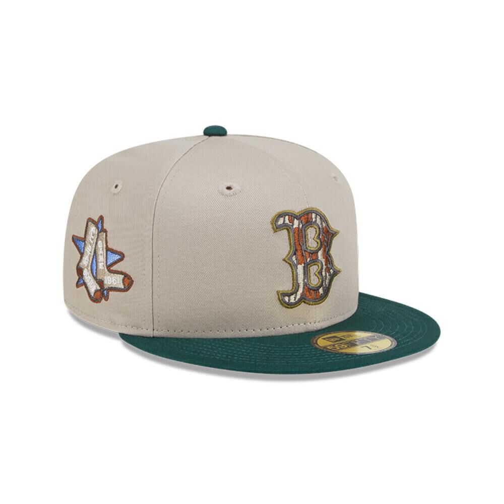 Jockey Boston Red Sox Mlb 59fifty Tree Bark Fill Grey image number 0.0