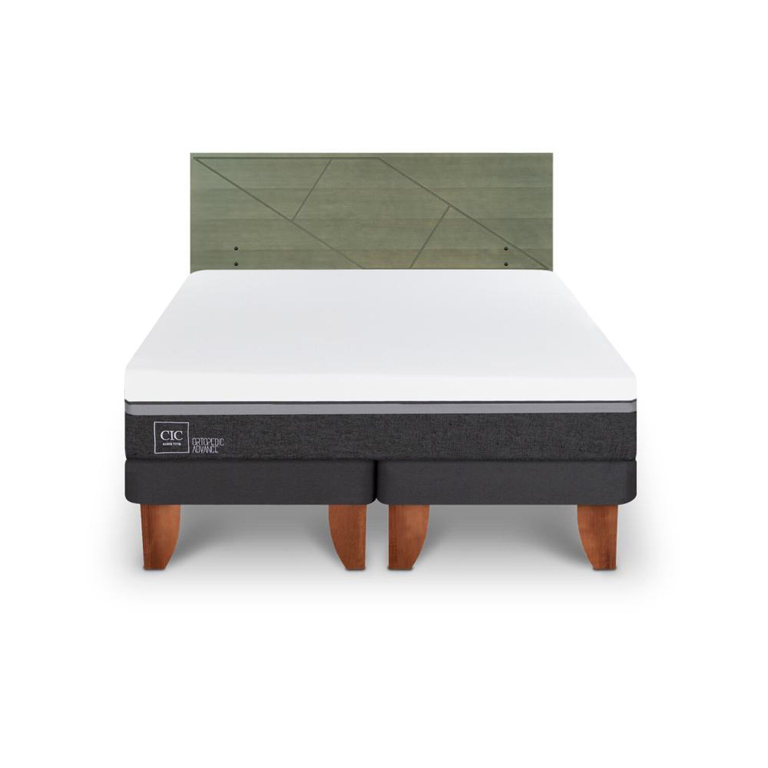 Cama Europea Cic Ortopedic Advance / King / Base Dividida + Respaldo image number 0.0