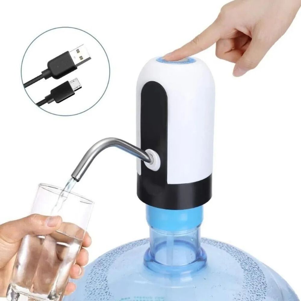 Dispensador Electrico De Agua Recargable Para Botellones Color Blanco image number 2.0