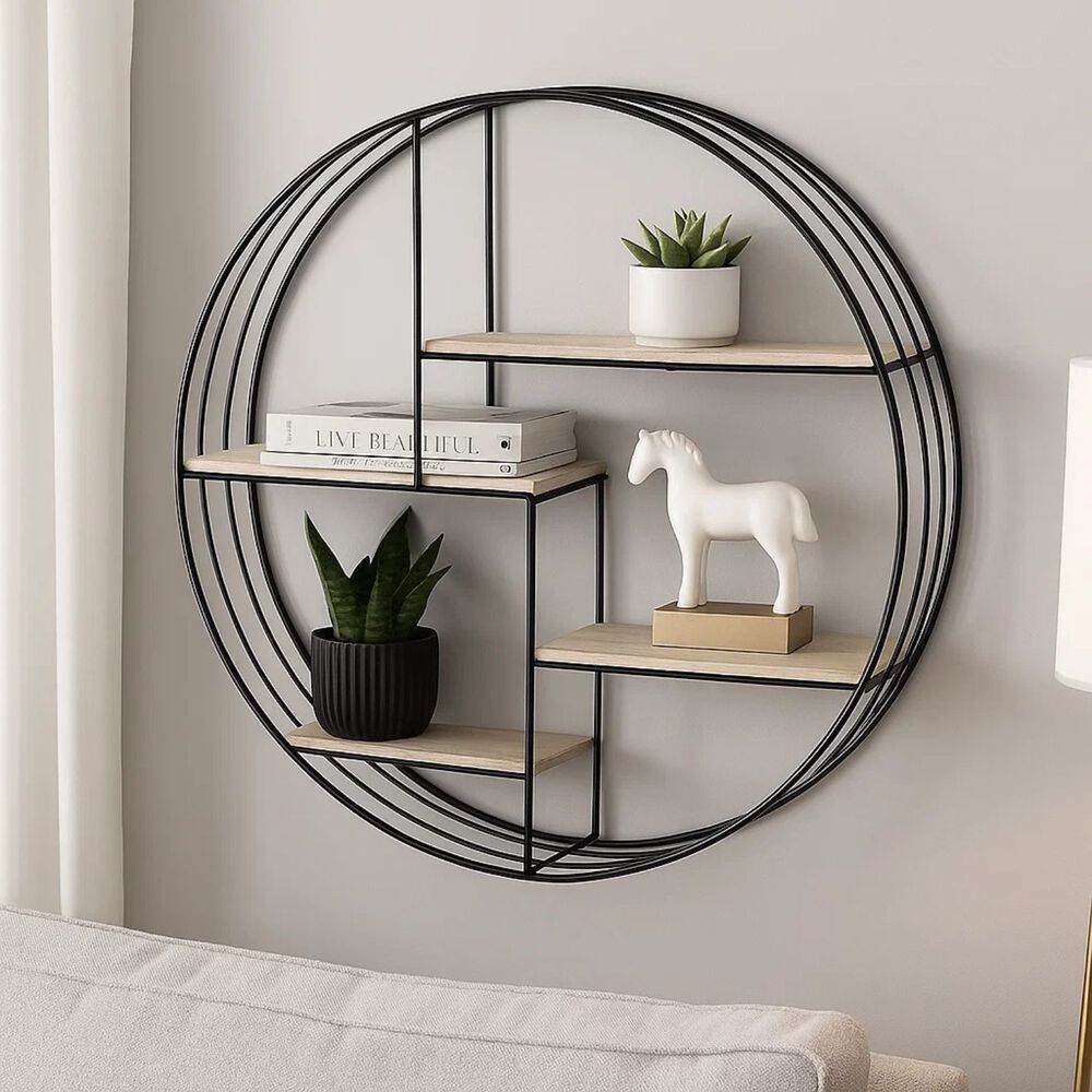 Estante Organizador Decorativo Para Hogar De Madera 50cm image number 2.0