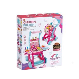 Set Carrito De Supermercado Cocina Juguete 2 En 1 Ni&ntilde;os