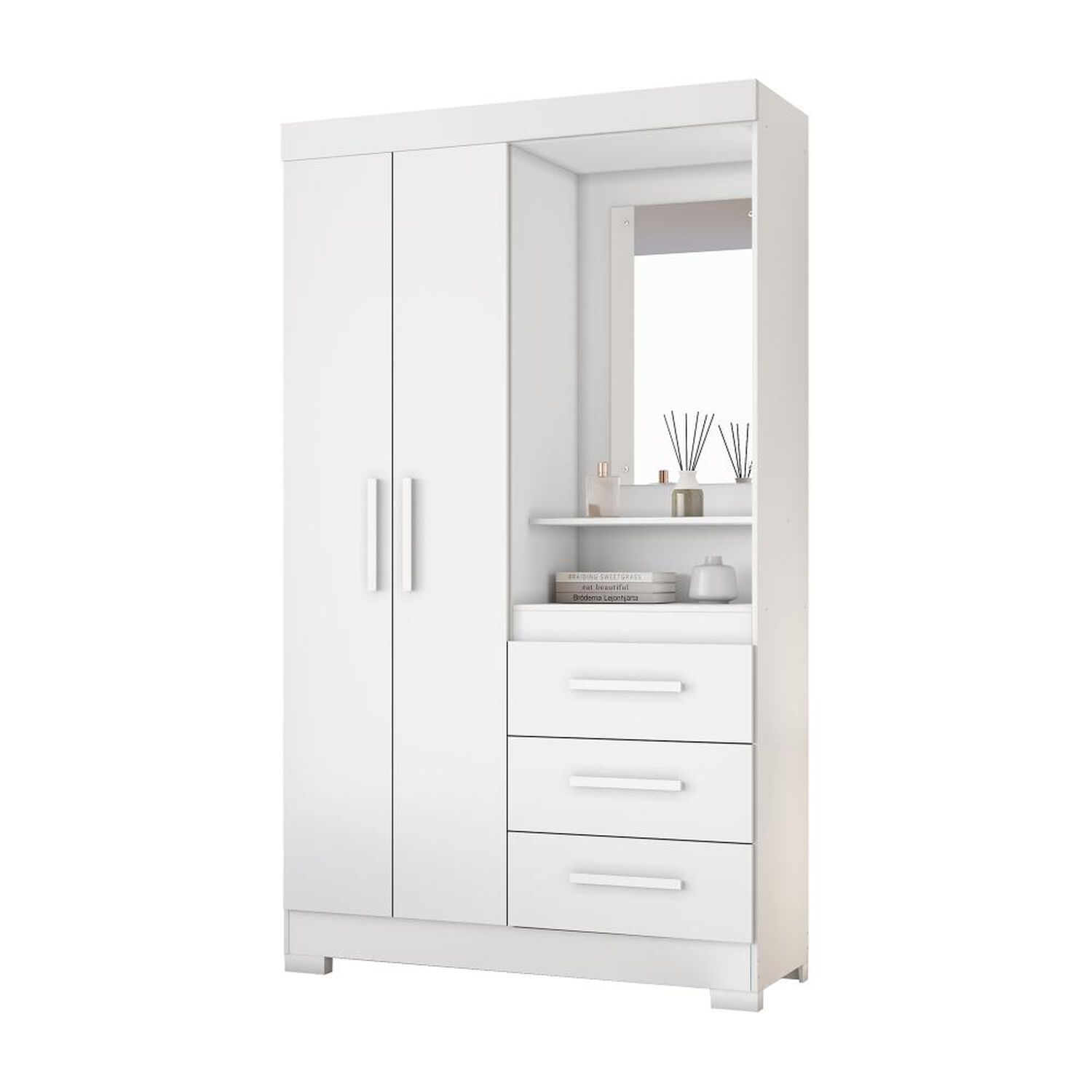 Cl&oacute;set Home Mobili Closet Gala / 2 Puertas / 3 Cajones image number 5.0