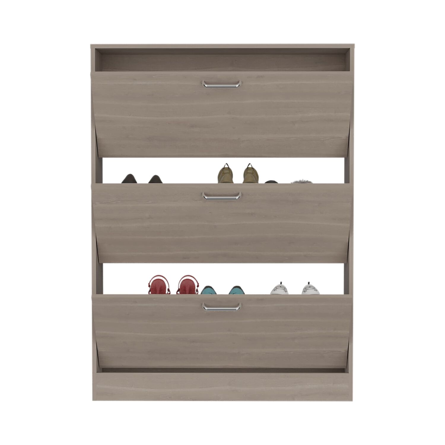 Mueble Zapatero 3 Compartimientos 128,7x94,2x24 Cm Beige image number 2.0