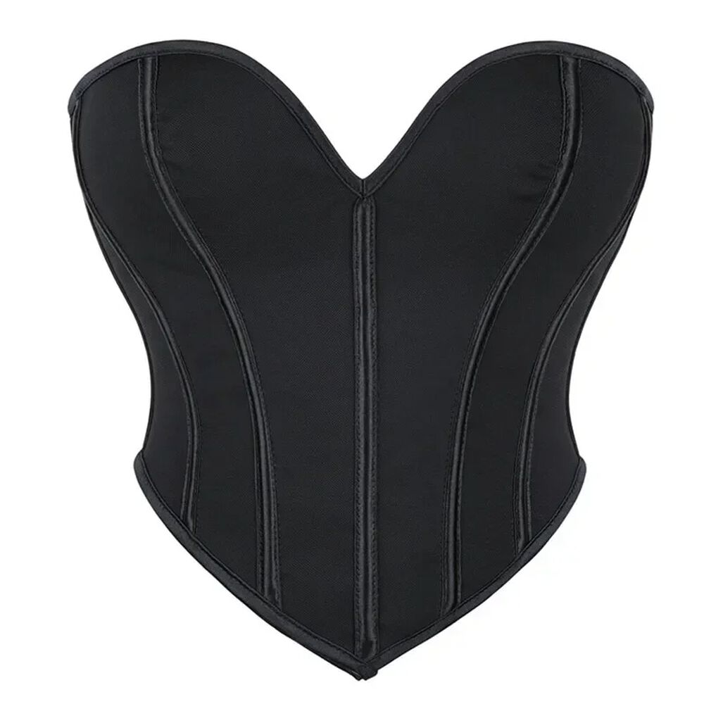 Crop Top Strapless Para Mujer Tipo Corset Con Lienzos Ajustable En Espalda image number 4.0