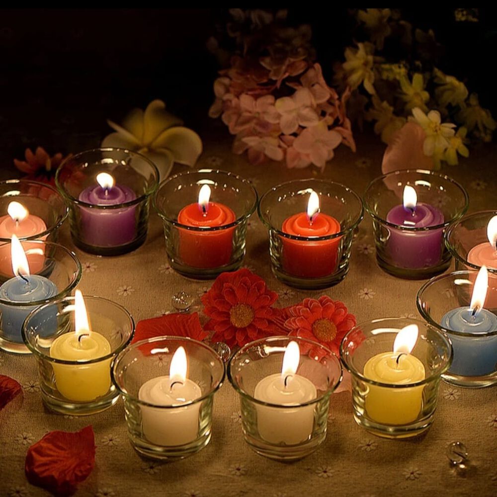 Pack De 12 Velas Rosadas Aromaticas 3.5 X 3.5 Cm image number 1.0