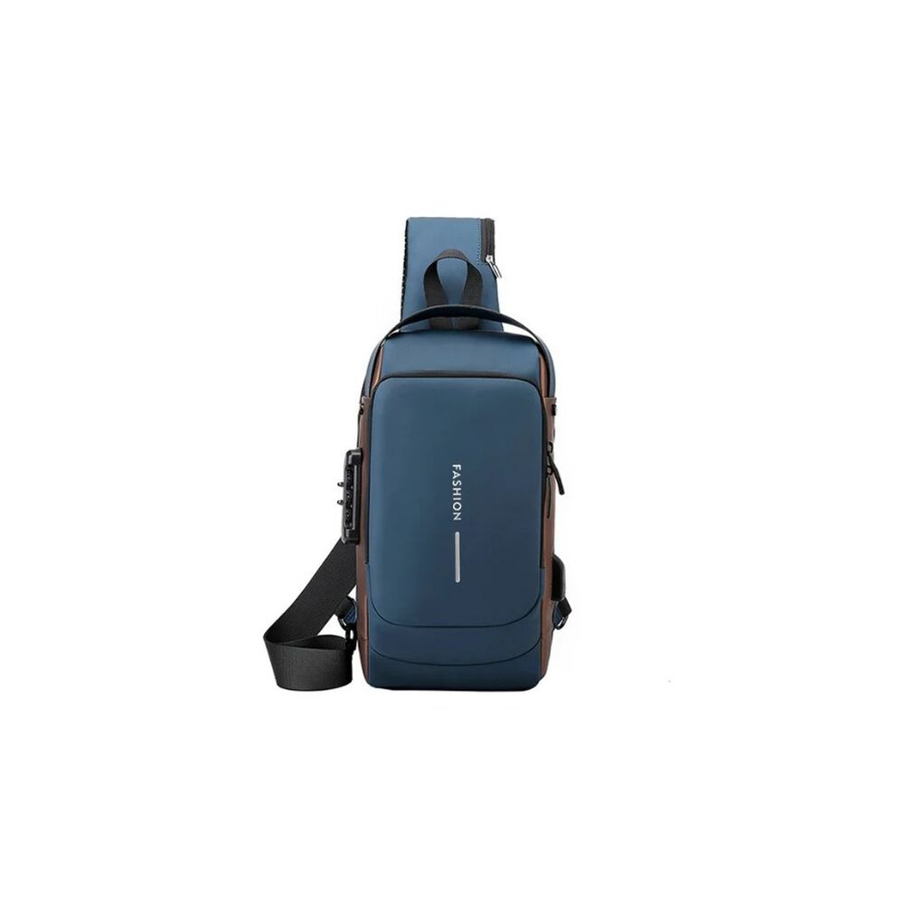 Bolso De Pecho Bandolera Cruzada Con Usb Antirrobo image number 0.0