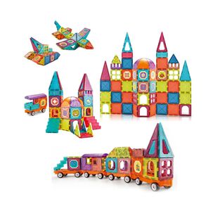 Juguete Construccion Castillo Bloques Magneticos 77 Piezas Colores