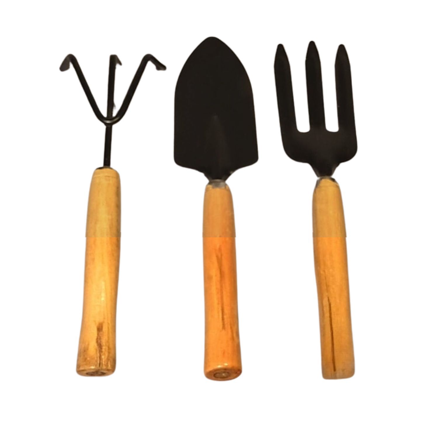 Pack 3 Piezas Herramientas Jardiner&iacute;a Mango Madera Durable image number 0.0