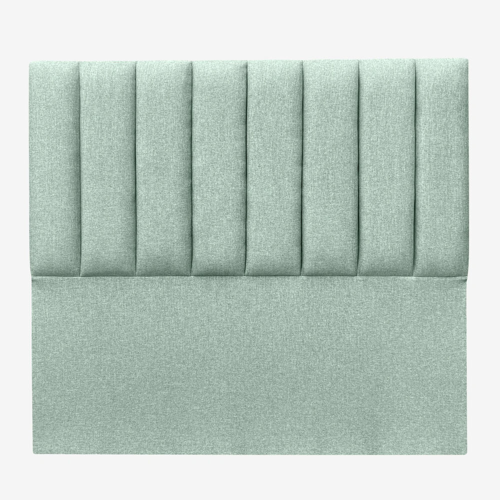 Respaldo De Cama Tubular Vertical Lino Verde Jeans 1,5 Plazas image number 2.0