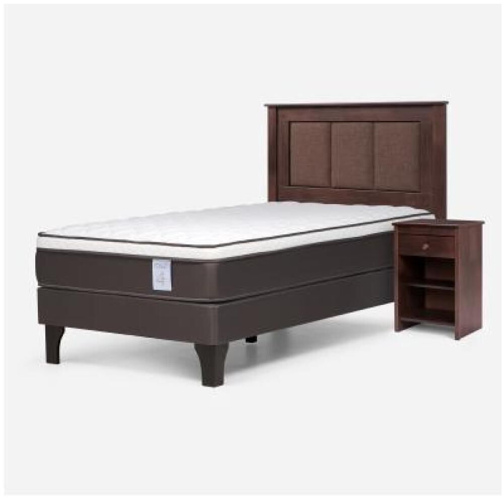 Cama Europea Rosen New Style 4 Plus / 1.5 Plazas / Base Normal + Set De Maderas Rachel image number 9.0