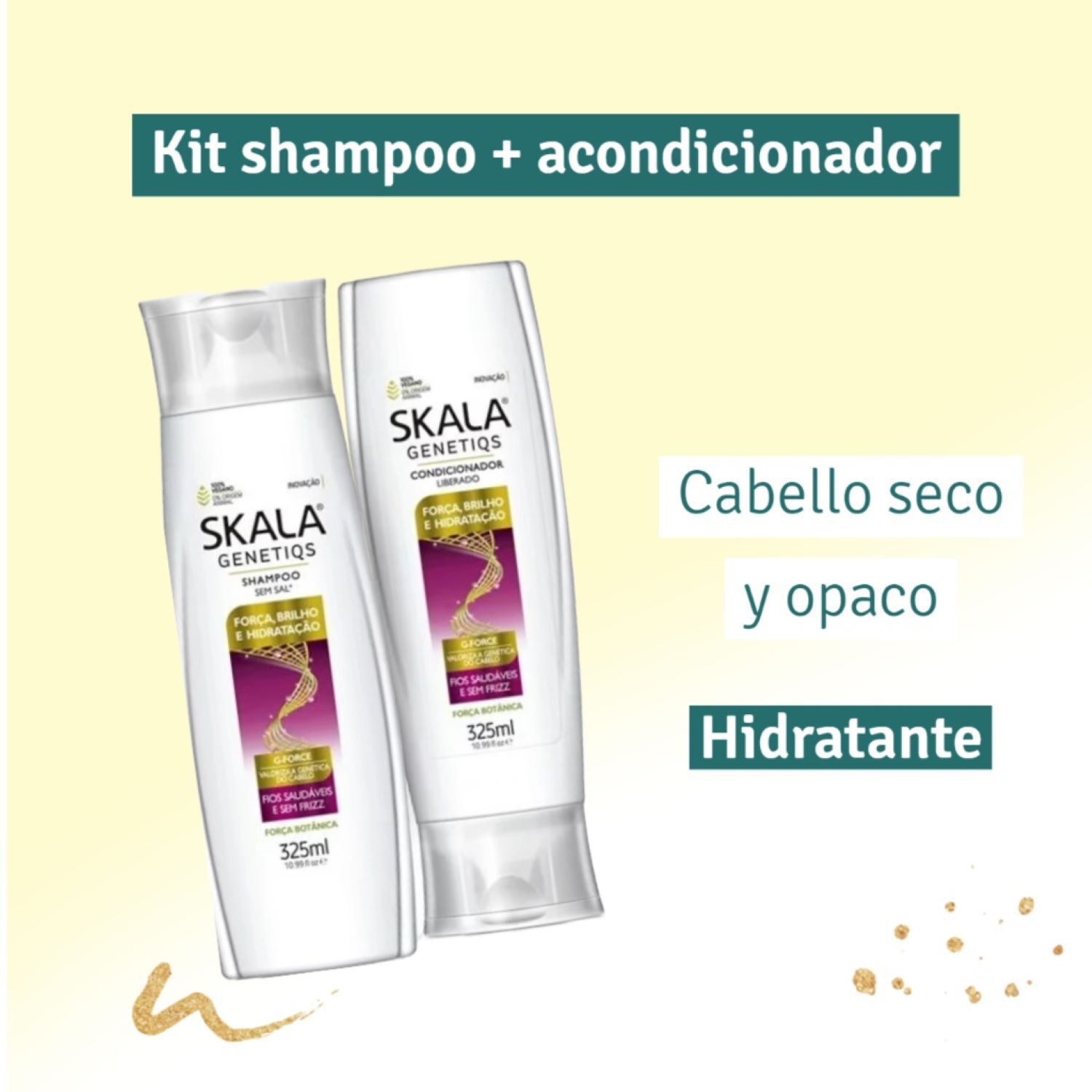 Kit Shampoo Y Acond Genetiqs Skala 650ml image number 3.0